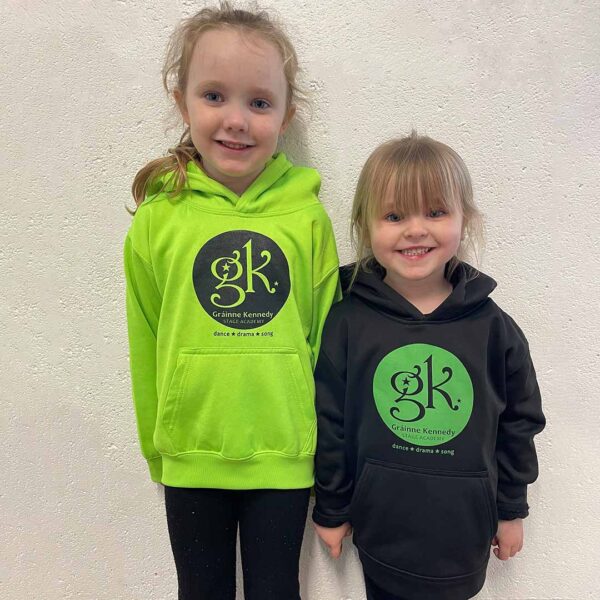 GK Stage Academy Black and Green Hoody